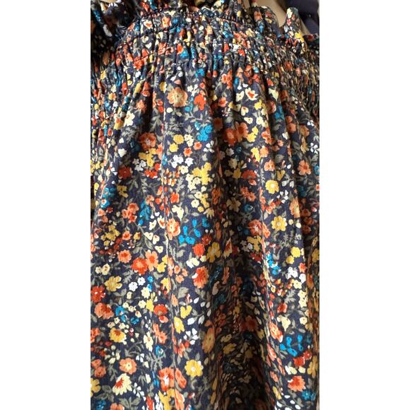 Sugar Lips Women's Brandi Floral Shoulder Strap Dress navy size Large - Picture 10 of 12